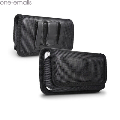 #ad Horizontal cell Phone Holster Belt Pouch Case Cover Holster For Uiniversal Braun $7.99