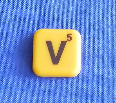 #ad Words With Friends Letter V Tile Replacement Magnet Game Part Piece Craft Yellow $1.45