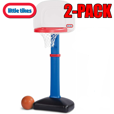 #ad 2 PACK Little Tikes TotSports Easy Score Basketball Set Adjustable Hoop $90.48