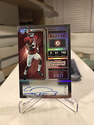 #ad Calvin Ridley 2018 Panini Contenders Playoff Ticket Rookie Auto RC #6 15 HOT B14 $120.00