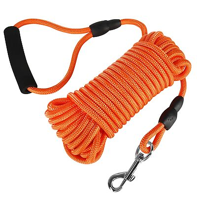 #ad Long Dog Leash 32ft Floating Dog Training Leash Check Cord Rope Leash with Com $29.99