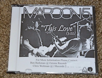 #ad Ultra Rare Maroon 5 This Love Radio Promo CD Single $99.00