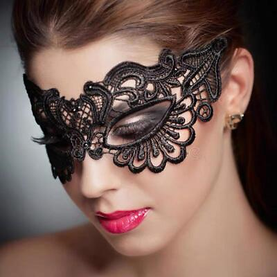 #ad 1pc Black Lace Mask Sexy Masquerade Eye Face Eyemask Party Halloween $1.05