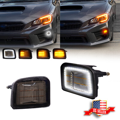 #ad Sequential Switchback LED Front Corner DRL Signal Light For 15 21 Subaru WRX STI $69.99