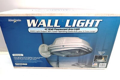 #ad NEW Lights Of America Outdoor 42 Watt Fluorescent Area Wall Light Model 9045 $16.99