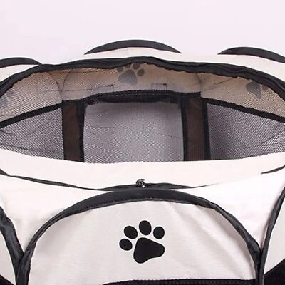 #ad Dog cage tent Kennel Octagonal Fence Puppy Shelter Easy To Use Outdoor Easy O $17.00