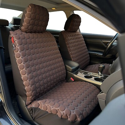#ad For Dodge Journey Car Seat Covers Front Set Luxury Brown linen 2PCS $60.15