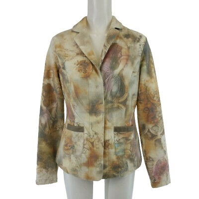 Riani Ladies Womens Jacket Blazer Fleece Pattern Size 124 8 12ft New $139.41