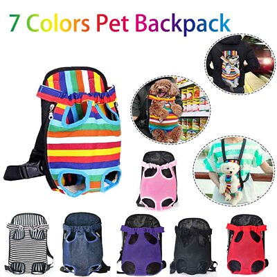 #ad Dog Carrier Front Chest Backpack Pack Bag for Small Dogs Tote Sling Travel Puppy $11.49