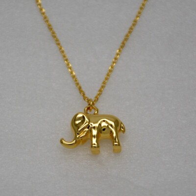 #ad Kate spade gold tone cute elephant pendant necklace polished unique for girls $16.99