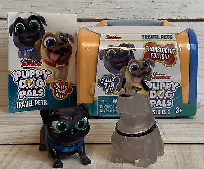 #ad Puppy Dog Pals Travel Pets Series 3 Translucent Bulworth And Crouching Bingo￼ $23.25