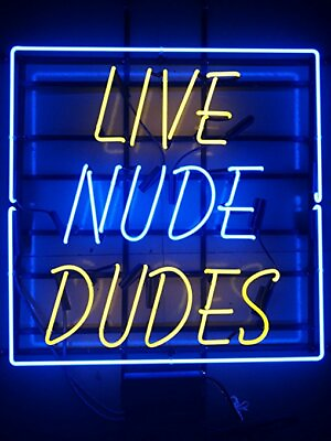 #ad New Live Nude Nudes Neon Light Sign 24quot;x20quot; Lamp Poster Real Glass Beer Bar $222.17