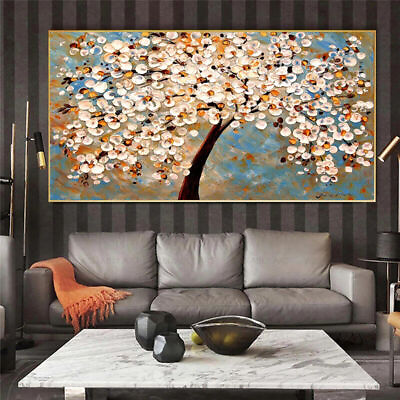 #ad Abstract Flower Canvas Wall Art Poster and Print Art Wall Mural Canvas Painting $8.90