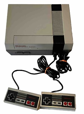 #ad Original Nintendo NES Console w 2 Controllers amp; Cords TESTED $69.97