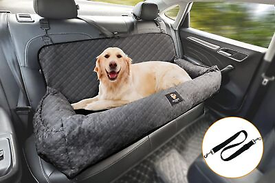 #ad Dog Car Seat for Large Dog Under 100LBSDog Car Bed Pet Booster Back Seat Rem... $132.36