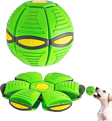 #ad Pet Toy Flying Saucer Ball Dogs LED Cool Lighting Changeable Shapes Endless Fun $12.63