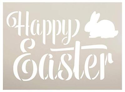 #ad Happy Easter Stencil with Bunny by StudioR12 DIY Christian Spring Home Deco... $20.54