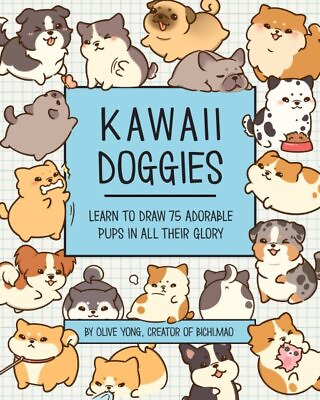 #ad Kawaii Doggies : Learn to Draw over 100 Adorable Pups in All Their Glory Pap... $18.28