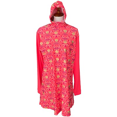 #ad NSPort Pink Floral Islamic Modest Swimsuit Burkini Swim Beachwear Hijab Size XL $34.00