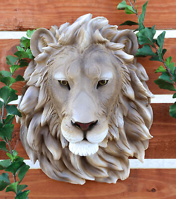 #ad Ebros Lion Head Wall Decor Plaque 16quot; Tall Taxidermy Art Decor Sculpture $75.95
