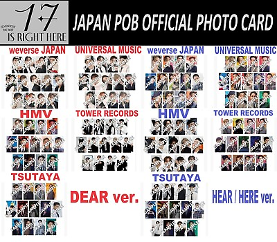 #ad SEVENTEEN 17 IS RIGHT HERE DEAR HERE HEAR ver. JAPAN POB JPPOB PHOTO CARD $12.99