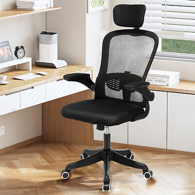 #ad Executive Office Chair Ergonomic High Back Mesh Chair w Adjustable Headrest a $34.50