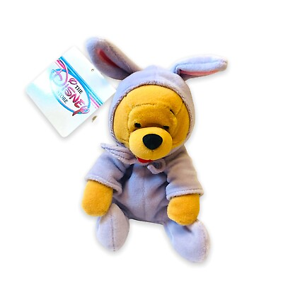 #ad Disney Winnie The Pooh Easter Bunny Outfit Disney Store Exclusive 6quot; Plush $8.95