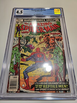 #ad Amazing Spider Man #166 CGC 4.5 1977 NEWSSTAND Bronze Age FLASH SALE $49.95