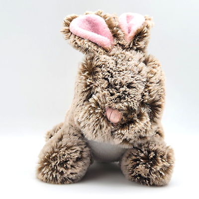#ad Animal Adventure Realistic Feel Bunny Rabbit Stuffed Plush Animal 8 inch Long HT $19.19