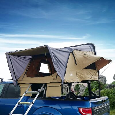 #ad 2 3 Person Roof Top Tent Jeep Truck amp; Car Camping w Ladder Hiking Sleep Outdoor $1659.99