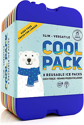 #ad Ice Pack for Lunch Box Freezer Packs Original Cool Pack Slim amp; Long Lastin $31.99