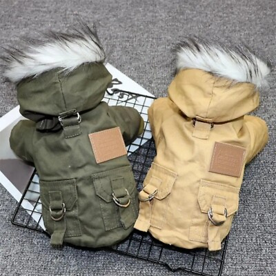 #ad Pet Dog Warm Coat Winter Dog Clothes Warm Puppy Jacket Coat For Small Medium Dog $17.80