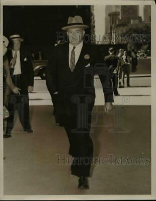 #ad 1938 Press Photo Bernard F. Gimbel Arriving At Services nef15638 $19.99