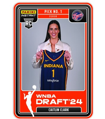 #ad 2024 Panini Instant Caitlin Clark #1 Pick WNBA Draft Indiana Fever Pre Sale 🔥 $19.75