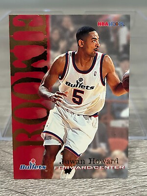 #ad Juwan Howard 1994 95 Hoops Rookie RC #378 Washington Bullets NM $1.79