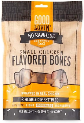 #ad #ad No Rawhide Small Chicken Flavored Dog Bones 14 Oz. Count of 10 $19.99