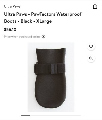 NEW ULTRA PAWS PAWTECTORS DOG BOOTS Size XL Size See Dog Size Chart Waterproof $15.75