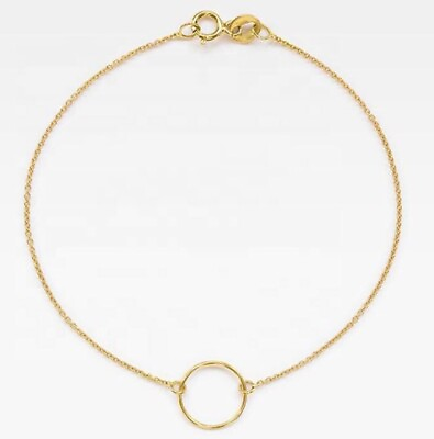 #ad Gold Circle Bracelet 18k Vermeil Gold $9.99
