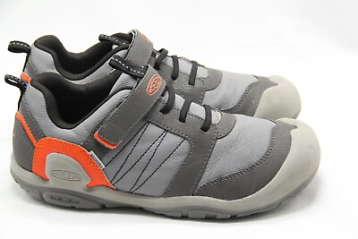 #ad Keen Knotch Peak Shoes Youth Size 6Y Gray Orange Washable Athletic Sneakers $15.99