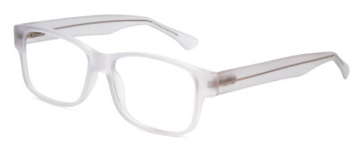 #ad Big amp; Wide 1 Mens Square Full Rim Designer Reading Glasses in Crystal Clear 60mm $39.95