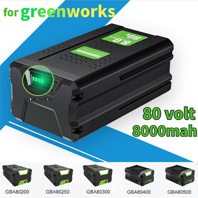 #ad 80V 8.0Ah For Greenworks Battery Replacement GBA80400 80Volt Power Tools Pro 80 $158.99