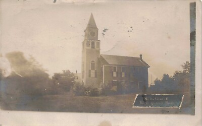 #ad RPPC West Quincy Massachusetts ME Church Fundraiser for New Lights Postcard $15.00