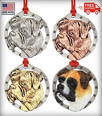 Creative Pewter Designs Boxer Dog Christmas Tree Ornament D036OR $29.99