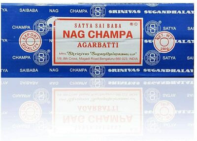 #ad Satya Sai Baba Nag Champa Agarbatti Incense Sticks Box 250gms Hand Rolled $13.75