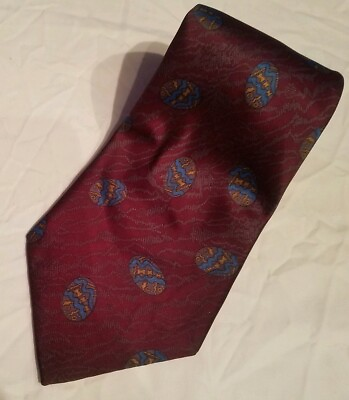 #ad Manchester Burgundy Tie Mens Classic High Fashion Abstract 60quot; Long 3.5quot; Wide $11.77