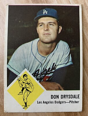 #ad 1963 Fleer #41 Don Drysdale Dodgers $18.99