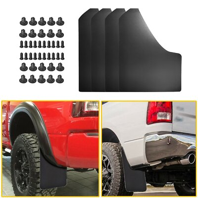 #ad Universal Flexible Mud Car Flaps Splash for Front Guards or Rear Hardware $26.59