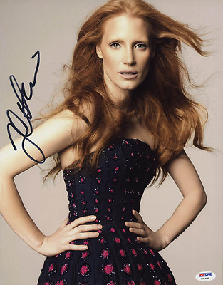 #ad Jessica Chastain SIGNED 11x14 Photo Blonde Intersteller SEXY PSA DNA AUTOGRAPHED $145.00