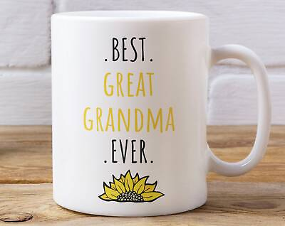 #ad Best Great Grandma Ever Mug Gift 11 Or 15 Oz $18.99