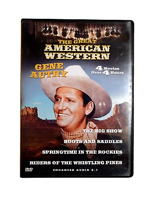#ad The Great American Western Volume 5 Gene Autry DVD Four Films in One GOOD $6.99
